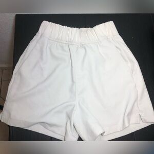 Lululemon Athletica High Waist White Shorts